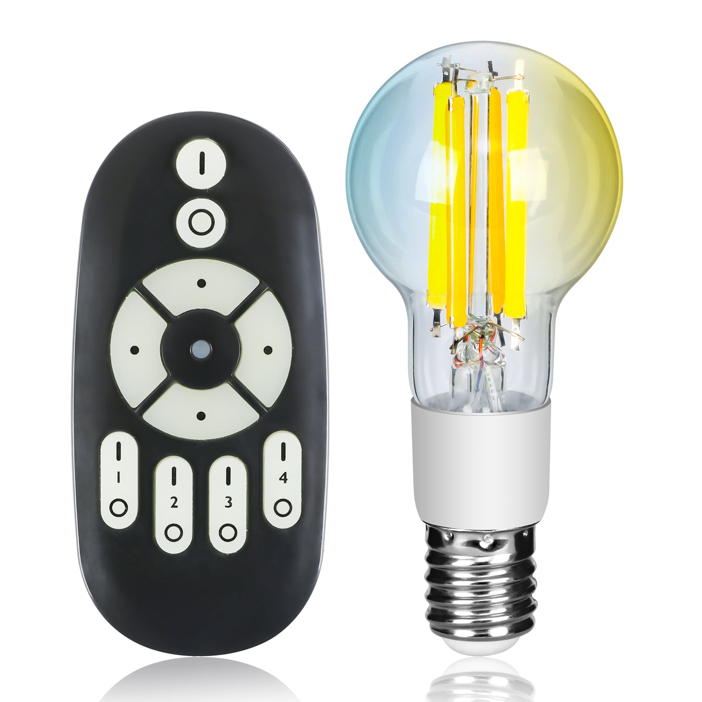 【GT-B-A40-E17CT】LED電球 E17 フィラメント電球 40W形相当 調光調色 リモコン操作 エジソン電球 LEDランプ 440LM 広配光