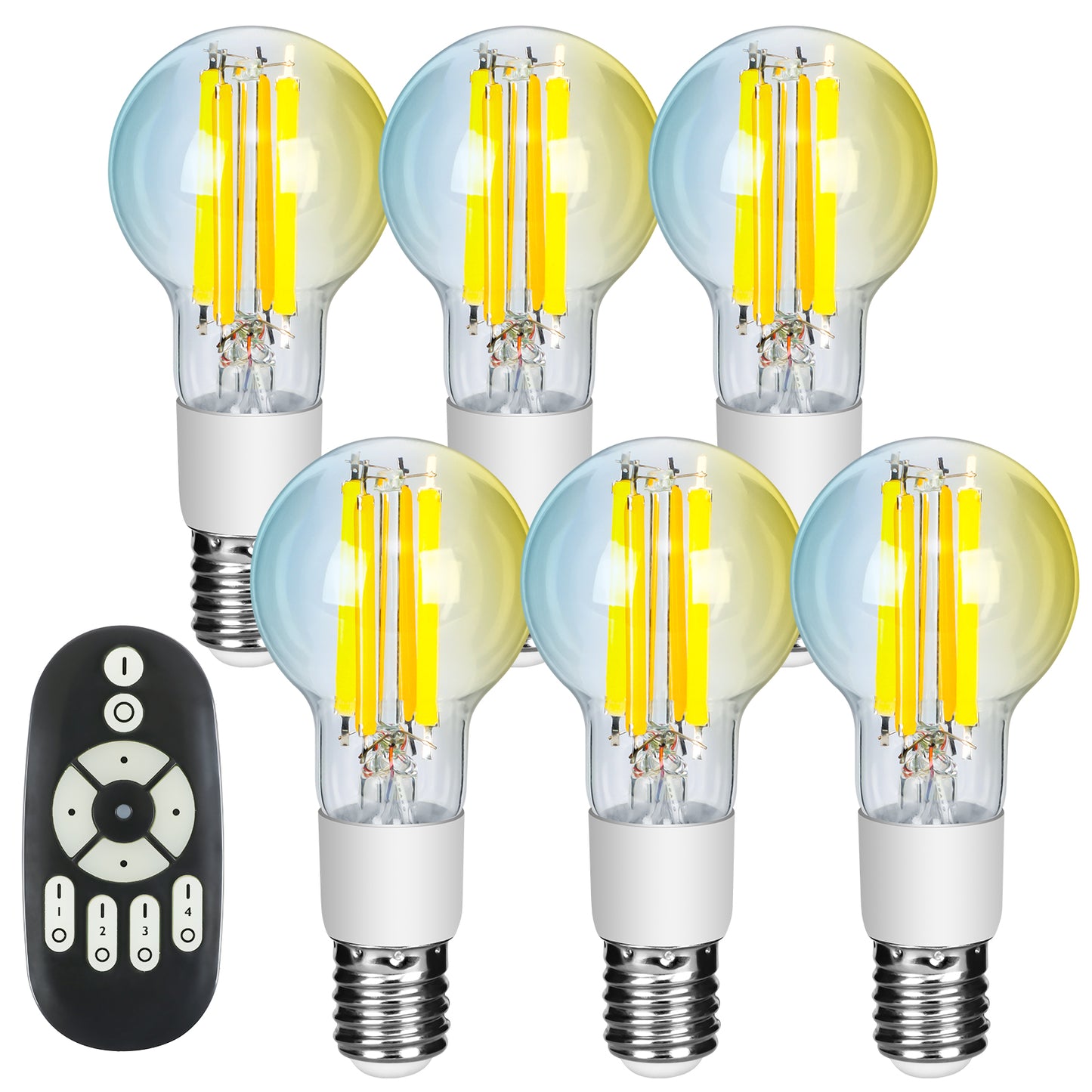 【GT-B-A40-E17CT】LED電球 E17 フィラメント電球 40W形相当 調光調色 リモコン操作 エジソン電球 LEDランプ 440LM 広配光