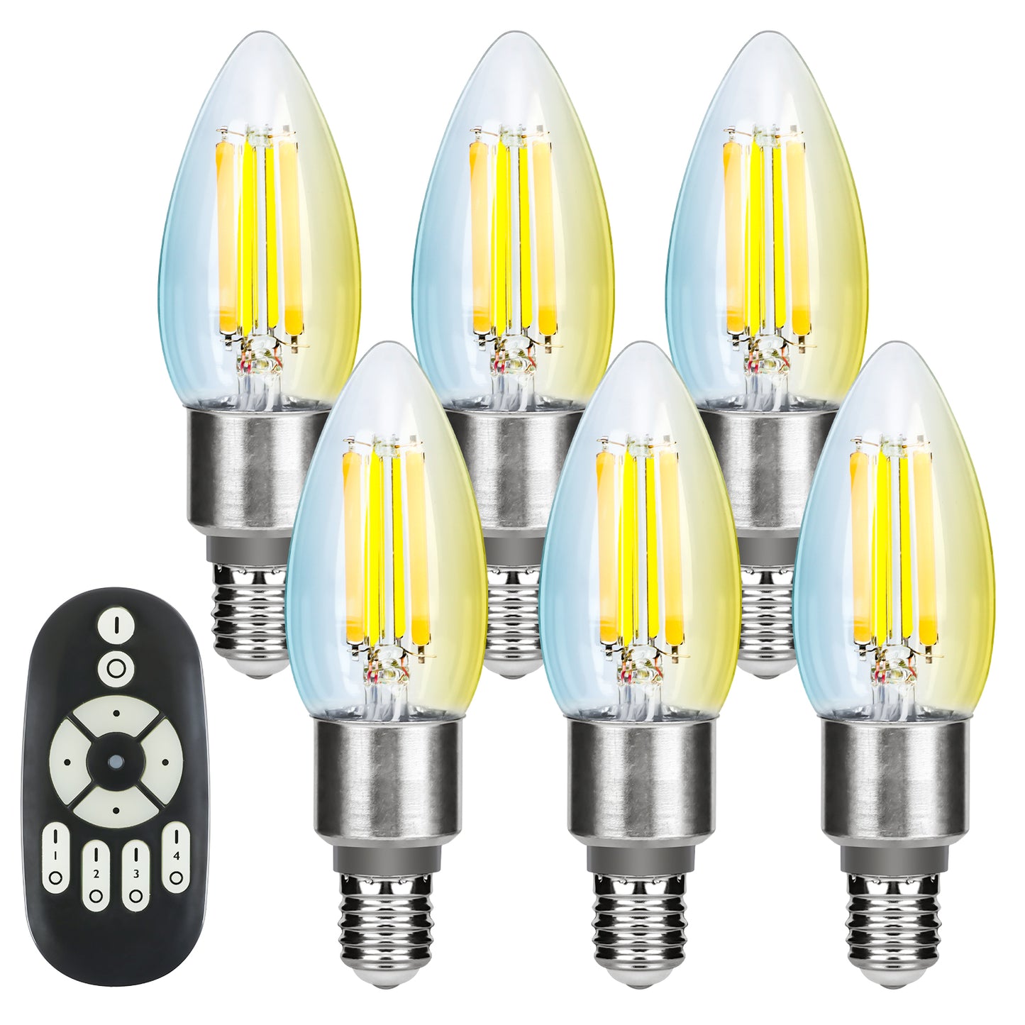 LEDシャンデリア電球 40W形 E17 調光調色【GT-B-C35-E17CT】