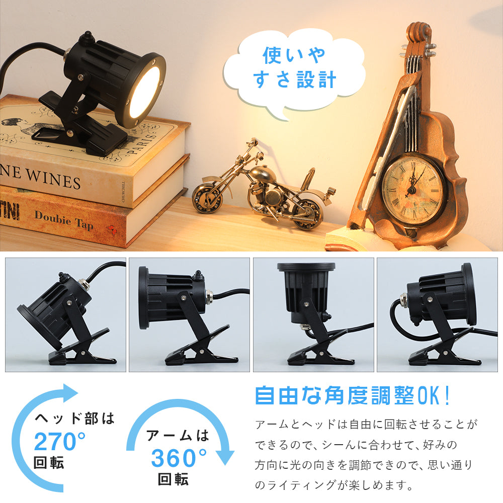 クリップライト 防水型【GT-TD-CD10】