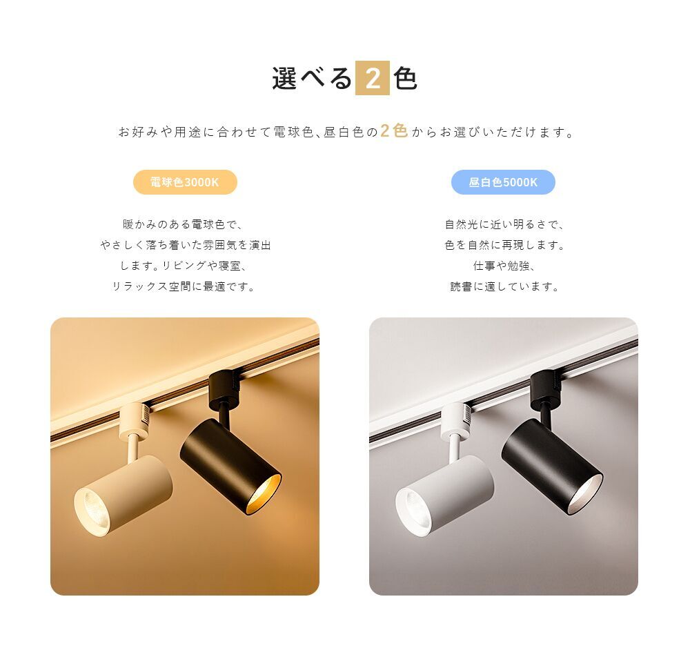 【GT-GD-15】LEDスポットライト 電球色 昼白色 100W相当 1180LM 器具一体型