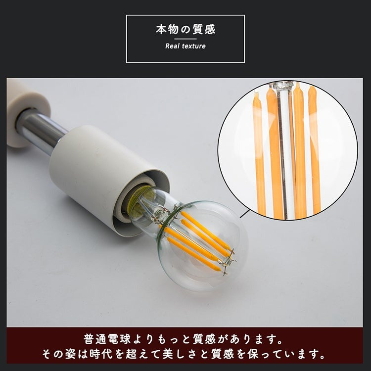 【GT-CB-6W-E17】LEDフィラメント電球 E17 エジソン電球 60W形相当 クリアタイプ 電球色 3000K