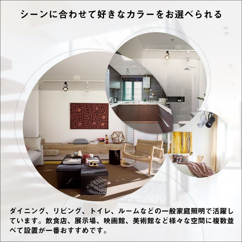 【GT-GD-ZT-E11】スポットライト E11 ダクトレール用 黒 白 配線ダクトレール用器具 LED電球対応