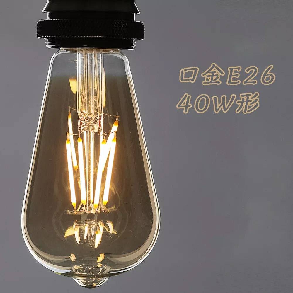 【GT-BB-5W-E26-3】40W相当 口金E26 LEDクリア電球 ハロゲン色 電球色 フィラメント型