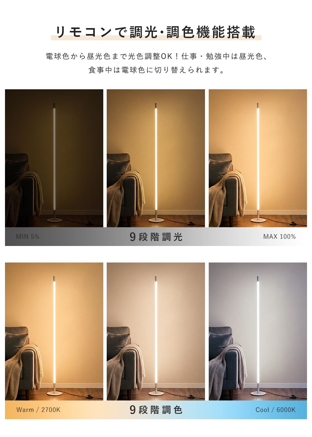 Floor Lamp | フロアライト 一体型【GT-FL002】