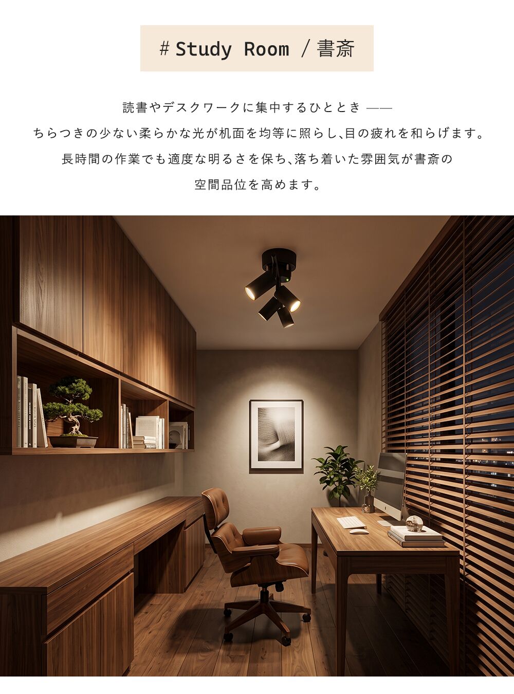 Ceiling Light | シーリングライト 4灯【GT-DJ009】