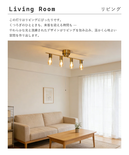 Ceiling Light | シーリングライト 4灯【DJIE26】