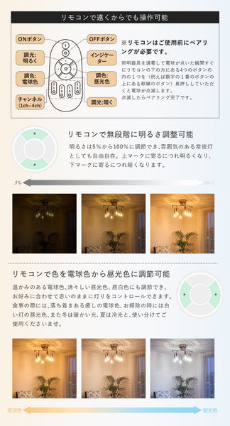 Ceiling Light | シーリングライト 6灯【GT-DJ-6】