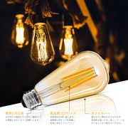 共同照明】LED電球 E26フィラメント電球 40W形相当 調光調色