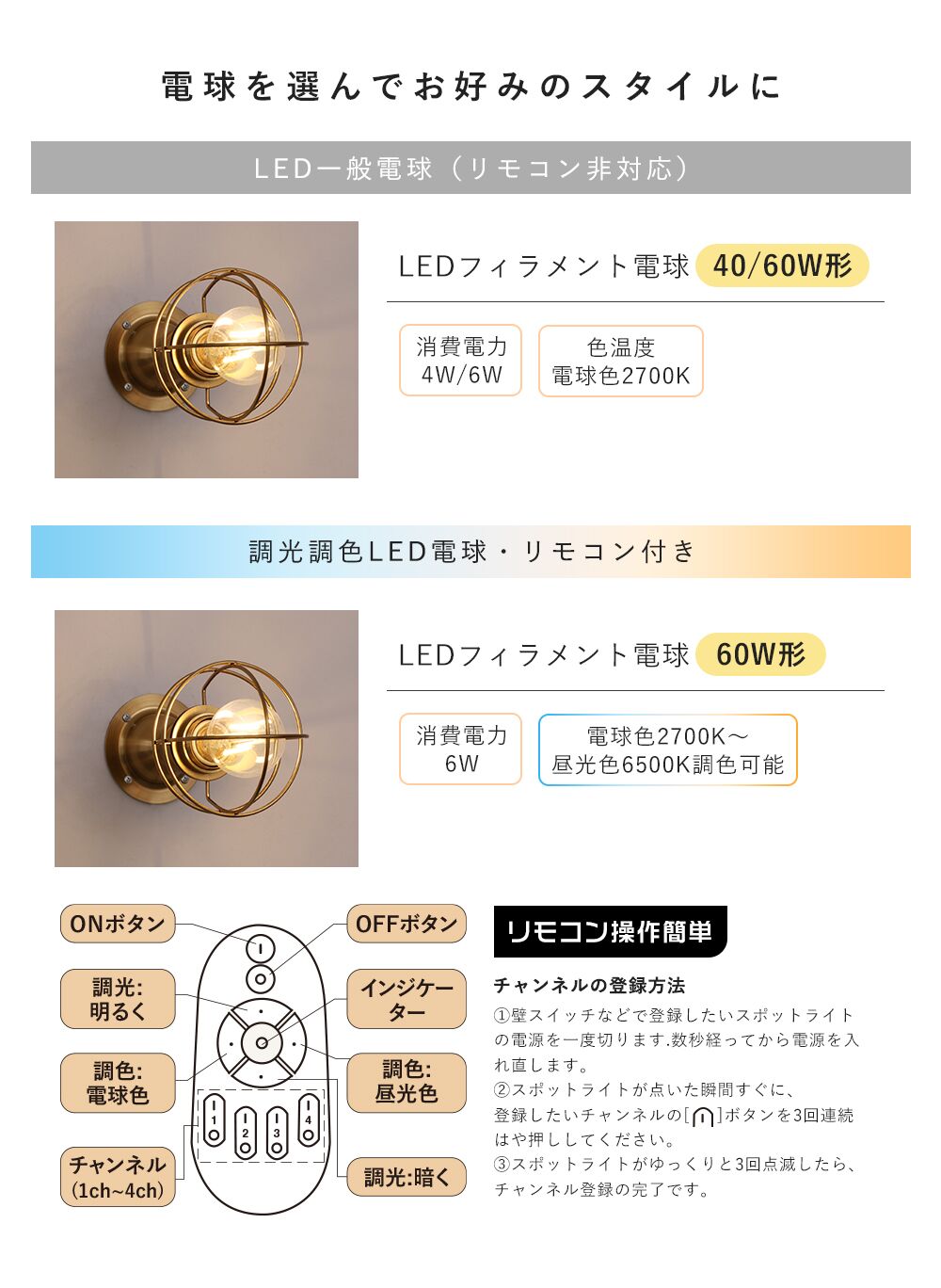 Wall Light | ブラケットライト【GT-WL000】