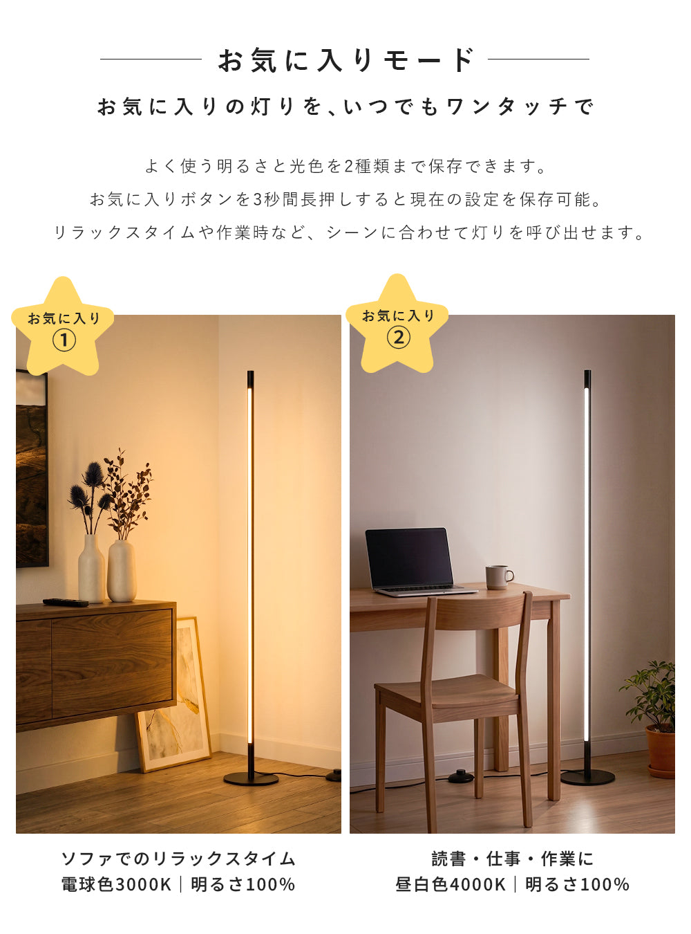 Floor Lamp | フロアライト 一体型【GT-FL002】
