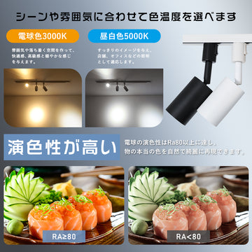 ふく　LEDシーリングライト GT-GD-10WW-B 4個セット電球色 共同照明】スポットライト ダクトレール用 LED一体型 60W形相当 電球色