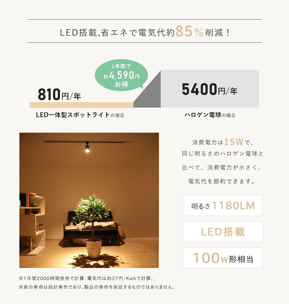 【GT-GD-15】LEDスポットライト 電球色 昼白色  100W相当 1180LM 器具一体型