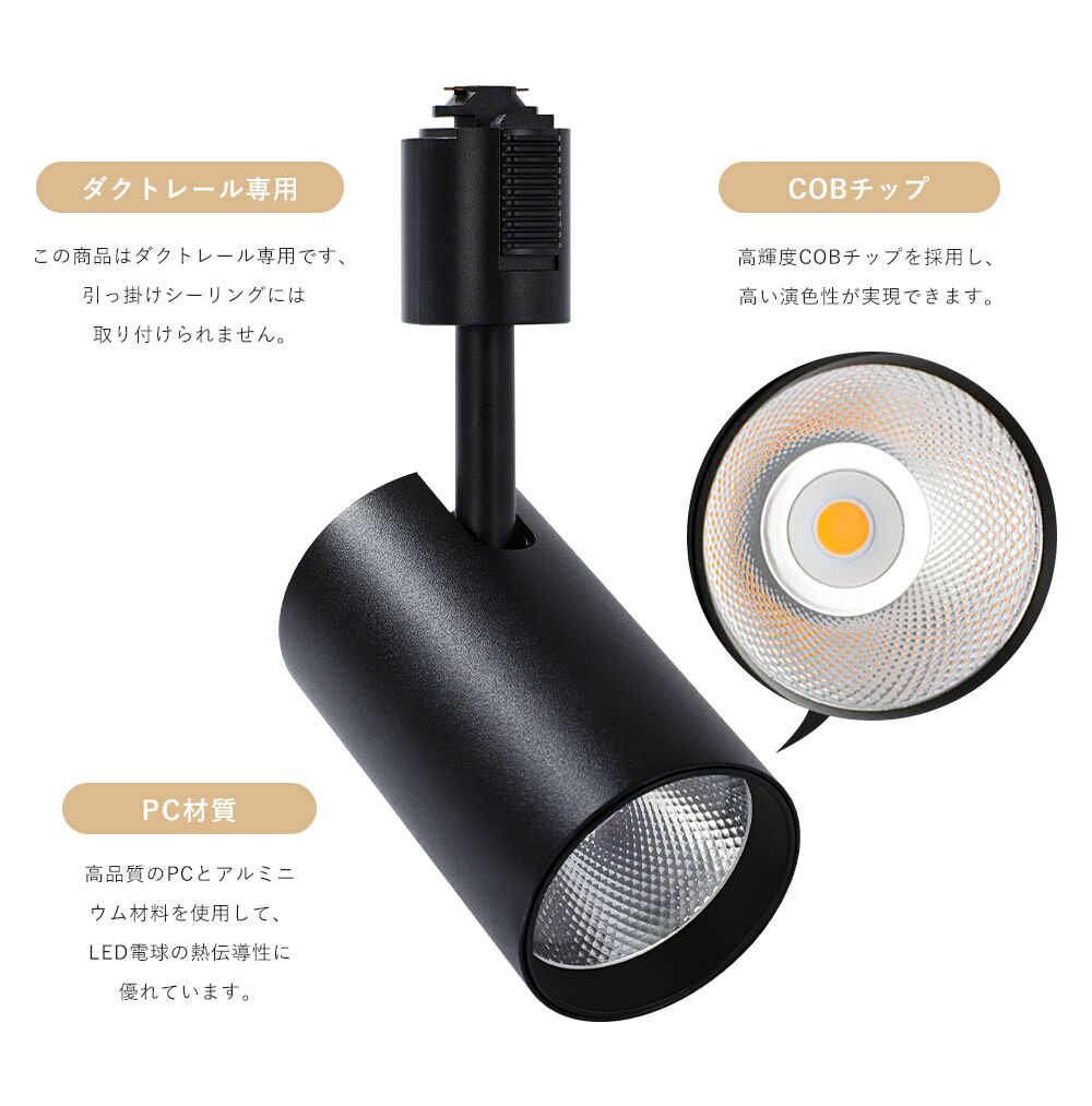 【GT-GD-15】LEDスポットライト 電球色 昼白色  100W相当 1180LM 器具一体型