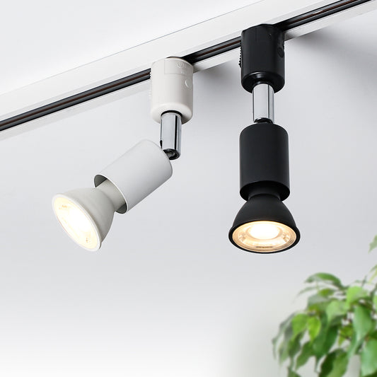 【GT-SET-SP-6】ダクトレール用スポットライト E11 50W形 60W形 ライティングレール ハロゲンランプ LED電球付き レールライト シーリングライト