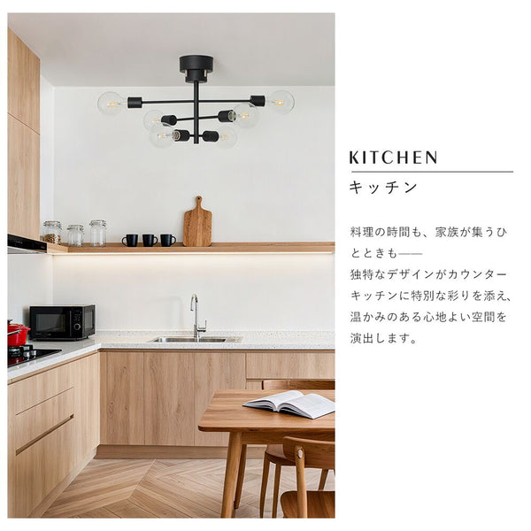 Ceiling Light | シーリングライト 6灯 回転アームタイプ【DJA6】