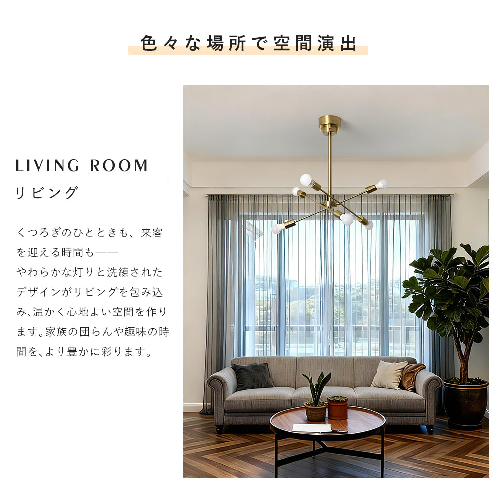Ceiling Light | シーリングライト 6灯【GT-DJ006】