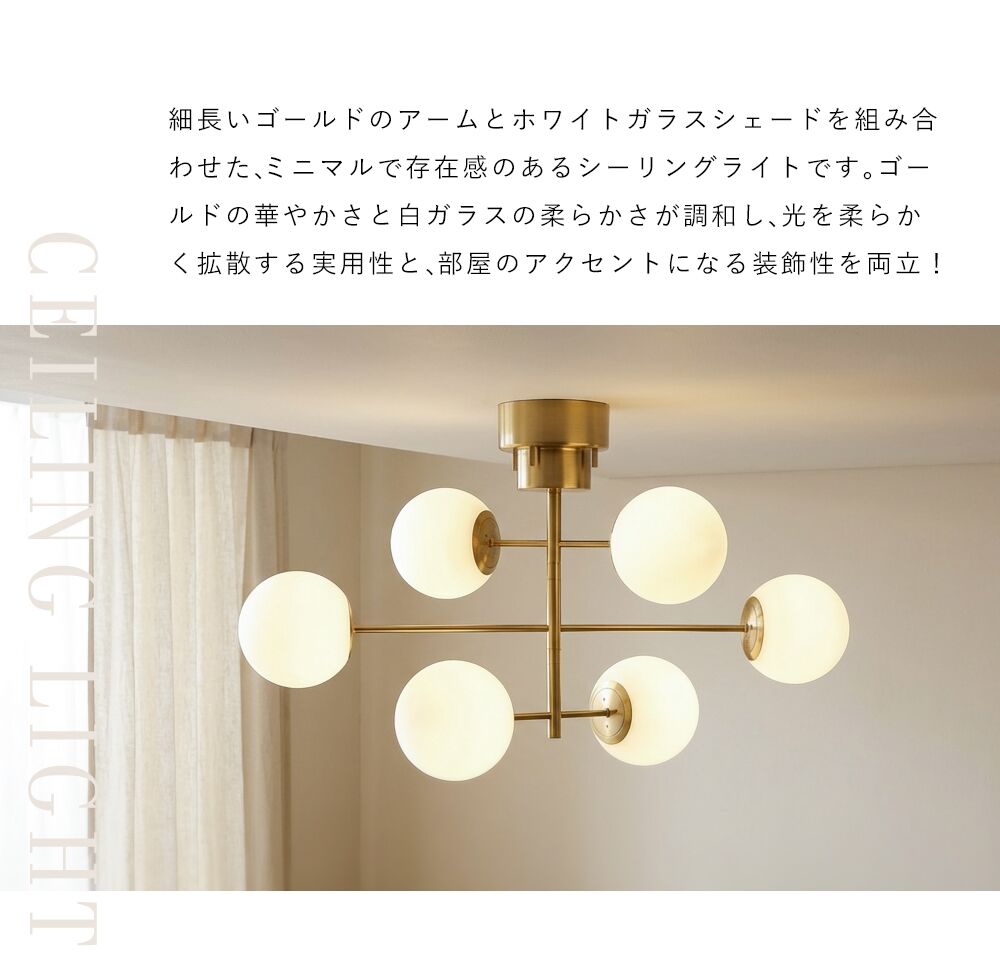 Ceiling Light | シーリングライト 6灯 4灯【GT-DJ008】