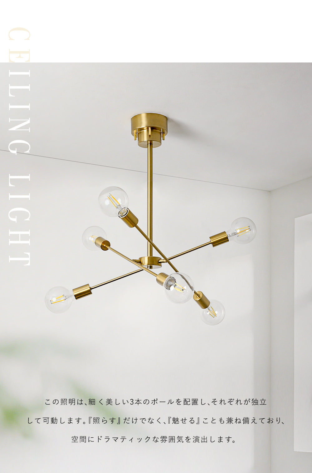 Ceiling Light | シーリングライト 6灯【GT-DJ006】