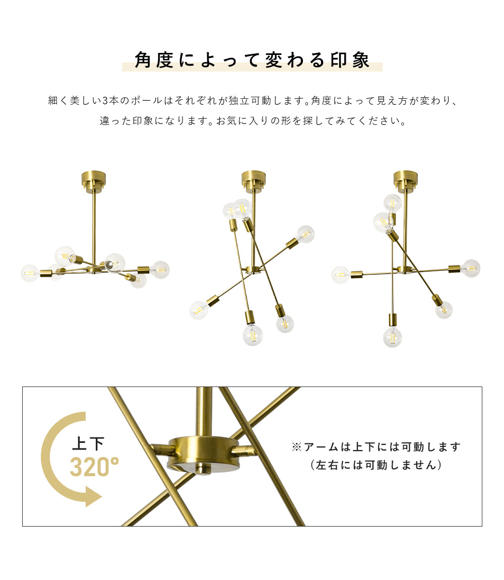 Ceiling Light | シーリングライト 6灯【GT-DJ006】