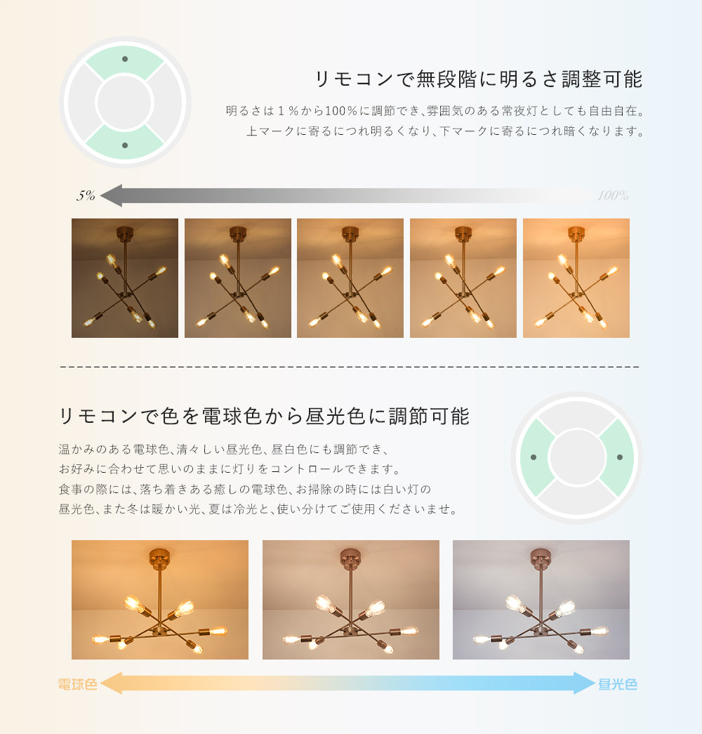 Ceiling Light | シーリングライト 6灯【GT-DJ006】