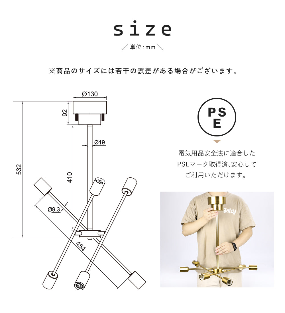 Ceiling Light | シーリングライト 6灯【GT-DJ006】