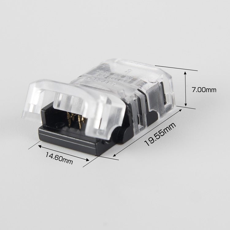 【GT-5050RGBSE-BB】2ヶセット LEDテープライト用 連結コネクタ RGB SMD5050 4pin 幅10mm 半田付け不要 差込み式 LEDテープ