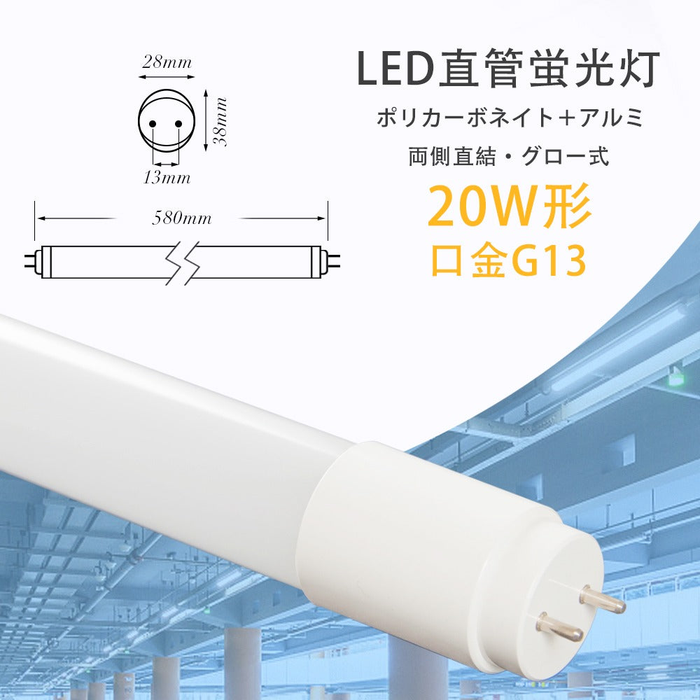 共同照明】【送料無料】LED蛍光灯20W形 逆富士器具20W型1灯式 ベース