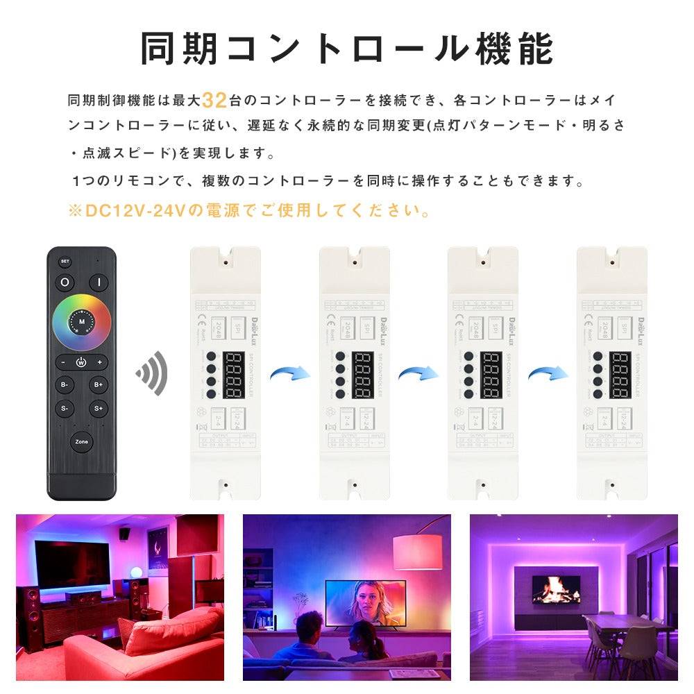 【GT-CN5】マジック LEDテープ RGB コントローラー フルカラー 133パターン