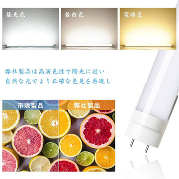共同照明】40W型 LED蛍光灯 直管蛍光灯 口金G13 120cm 昼光色 昼
