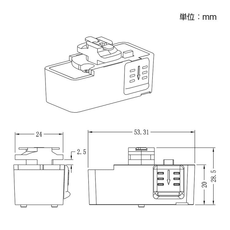 【GT-DJ-1MGDT-Z】ダクトレール 1m ライティングレール コンセント型