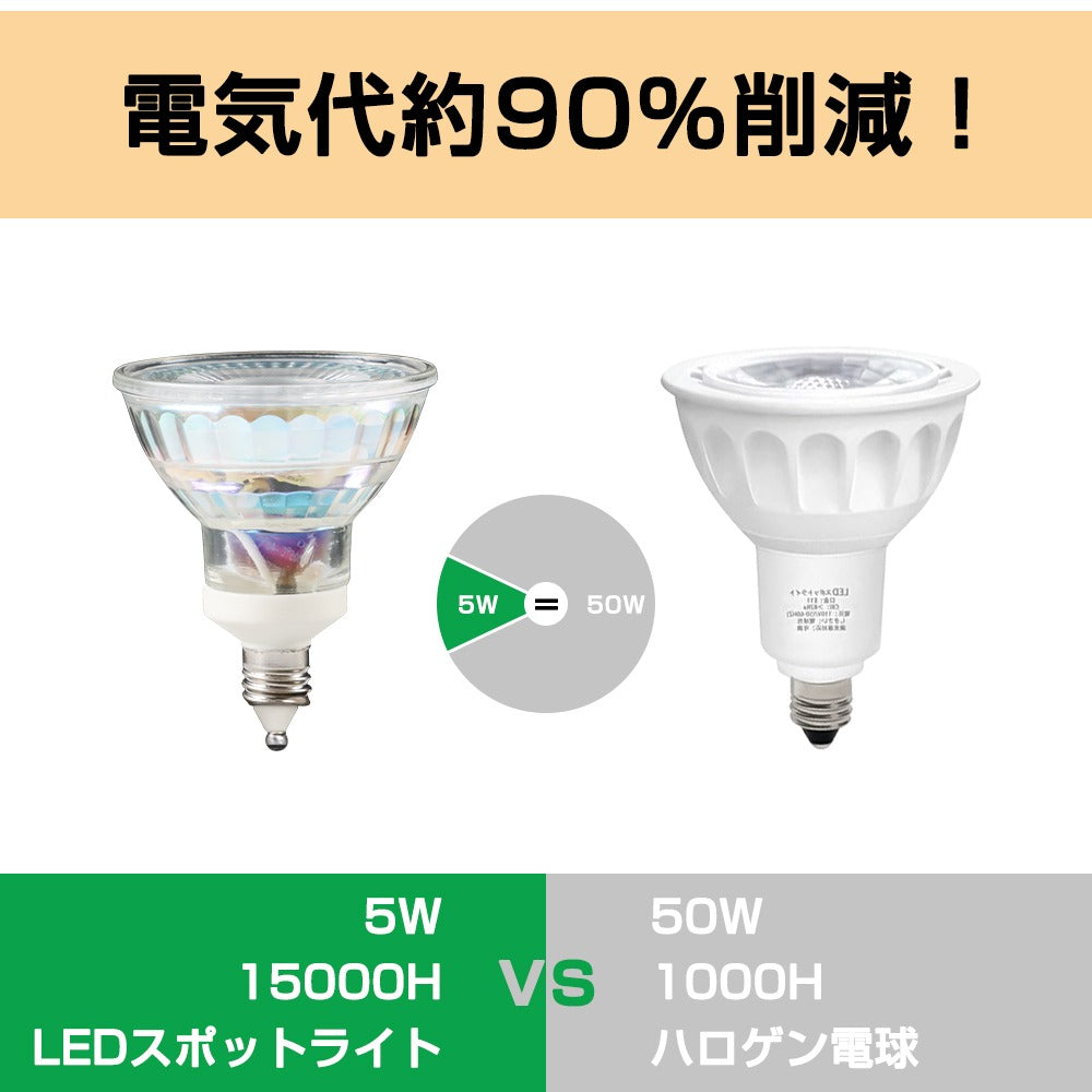 新規購入 LEDスポットライト E11 50W ハロゲンランプ 電球色 昼光色 50W形相当 e11口金 ビーム角38°ハロゲン電球  耐熱ガラスコーティング